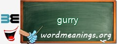 WordMeaning blackboard for gurry